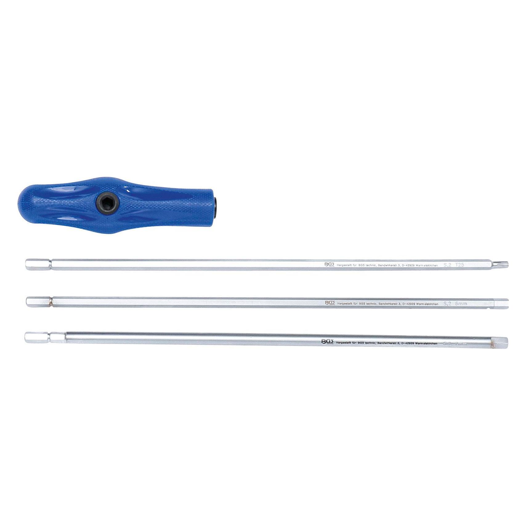 BGS Spezial-Schraubendreher-Satz T-Profil (für Torx) Innensechskant 4-tlg. (Innensechskant) (7840)