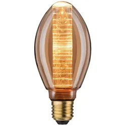 Paulmann Dekoratives LED Filament B75 INNER GLOW RING, E27, 4W 1800K 200lm, Goldglas PAUL-28601