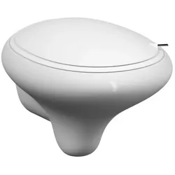 VitrA Istanbul Wand-Tiefspül-WC 4518B403-0090 weiß VC, 3/6 I, ohne Spülrand, Bidetfunktion, mit verdeckter Befestigung