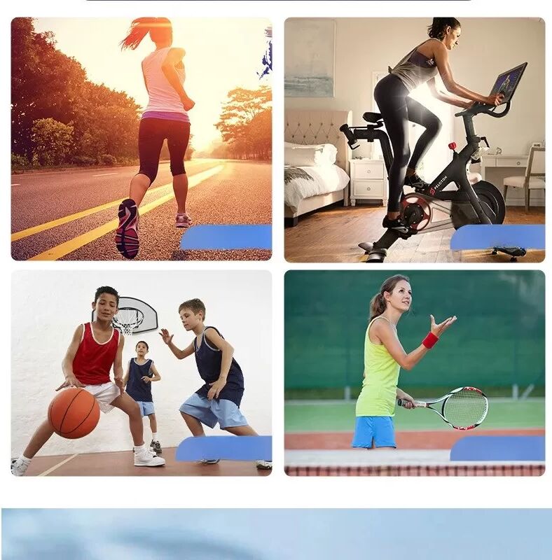 INF Sport Stirnband Handgelenkband Set - Schweißableitend, Atmungsaktiv und Bequem Weiß