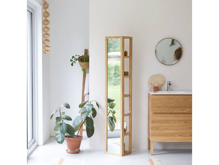 Hochschrank aus massivem Teak - Natur - Teak