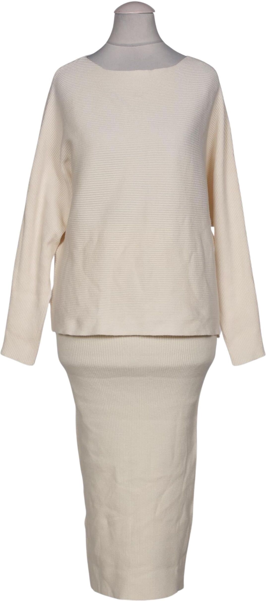 Mango Damen Anzug oder Kombination, Cremeweiß, Gr. S, Viskose / Synthetik - Second Hand