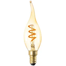 Kanlux LED Windstoßkerze "XLED C35T" E14 2,5W 818 bernsteinfarben 15W-Ersatz