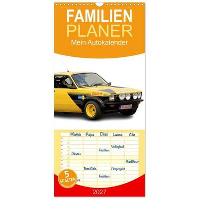 Familienplaner 2027 - Mein Autokalender mit 5 Spalten (Wandkalender, 21 x 45 cm) CALVENDO