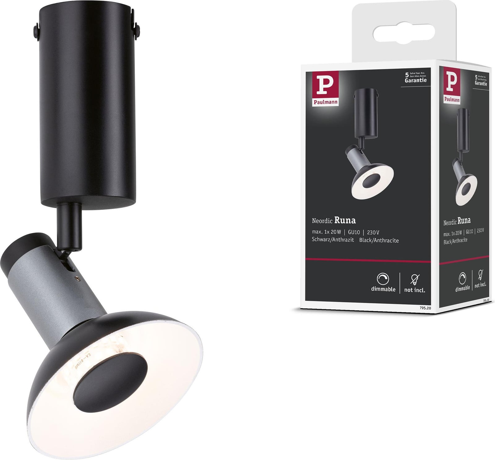 Paulmann Nordic Runa wand- en plafondlamp