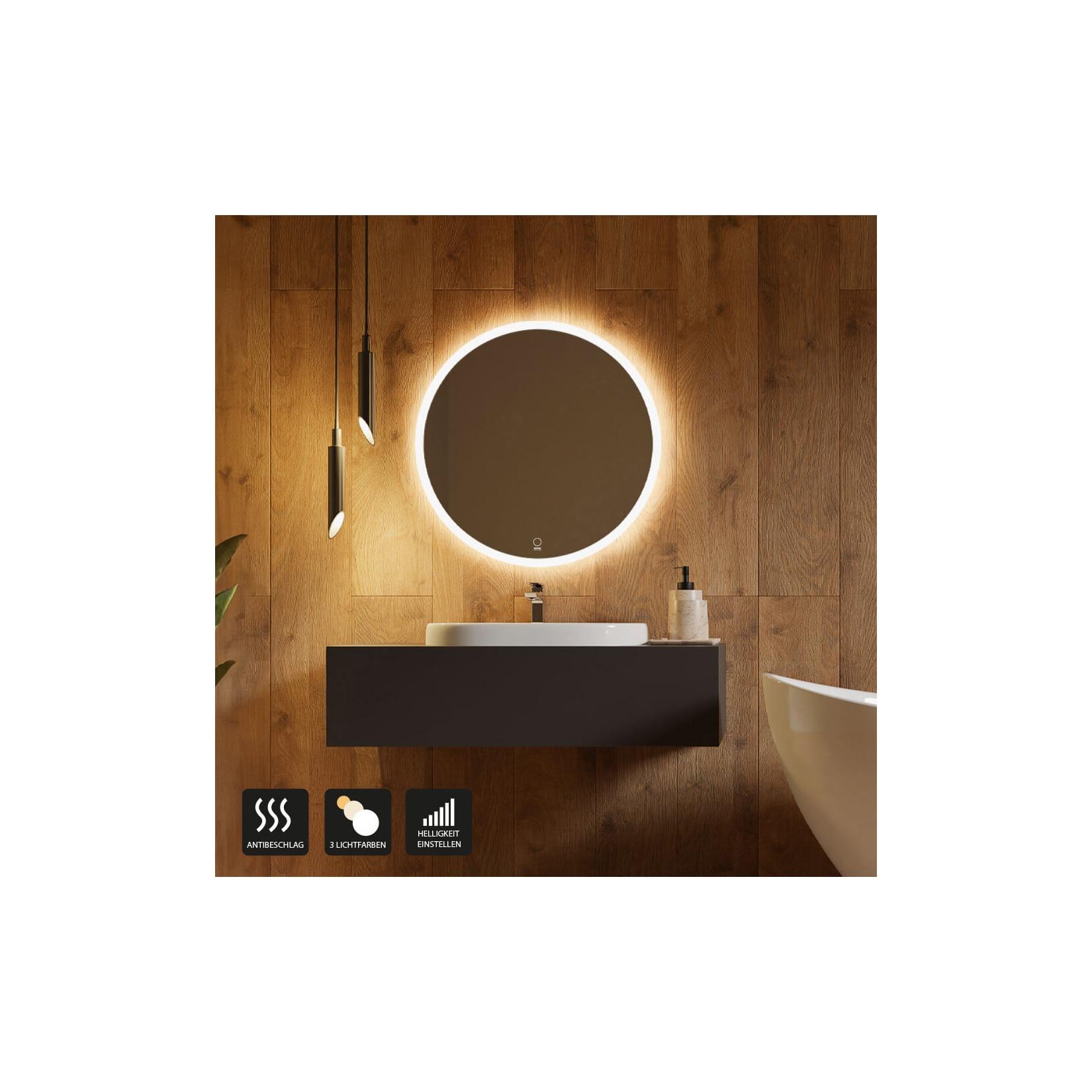 HOME DELUXE LED-Spiegel Rund EMMI – 60 cm