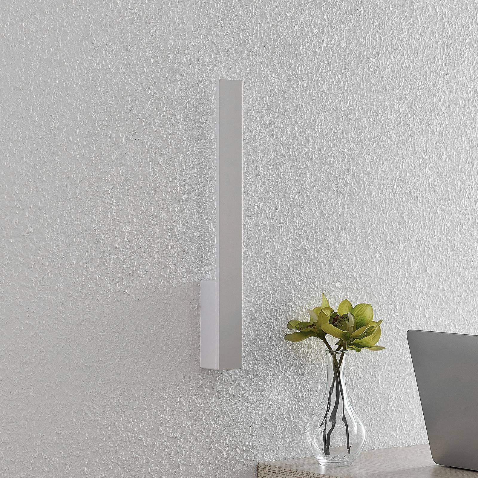 Wandlampe Ivano Arcchio, weiß / opal, für Flurbereich, Aluminium, Modern, LED Wandleuchte, Wandlampe Innen