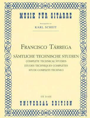 Universal Edition Tárrega Technische Studien