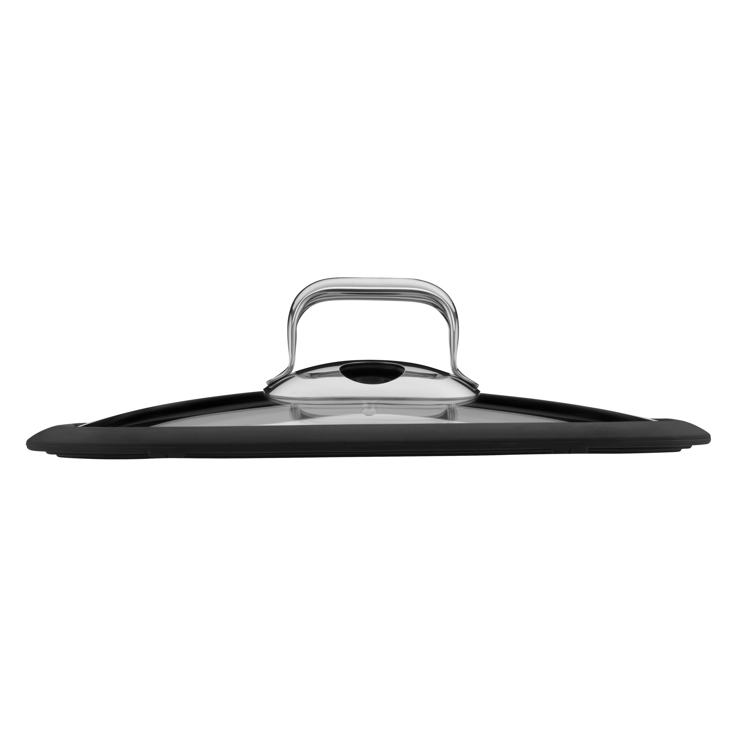 WMF Topfdeckel 35x21,5cm Dampfgarer Glasdeckel Vitalis Compact Silikon Glas (Glas, Kunststoff, Metall) (17.4005.6381)