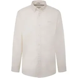 Pepe Jeans für Herren. PM308728 Manley Hemd weiß (M), Lässig, Baumwolle, Langarm