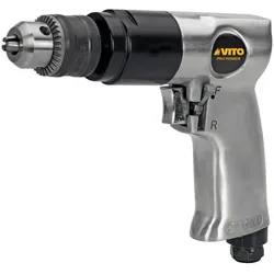 Druckluft-Bohrmaschine Bohrer Ø10 mm Max - 6.2 bar 3/8"-Antrieb Verbrauch :142 l/min Drehzahl 1800 U/min VITO