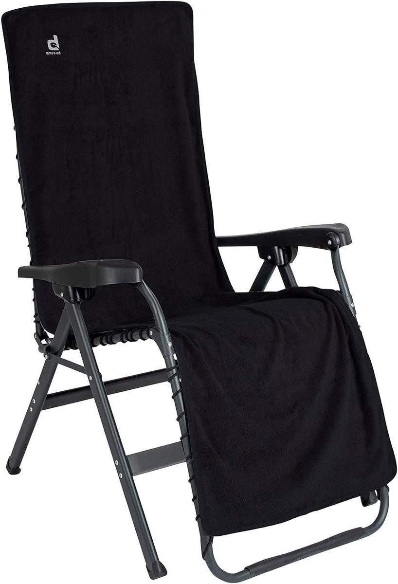 Universele badstof stoelhoes voor relaxstoelen - Antraciet