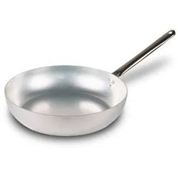 Mamù Pfanne aus 99,5 % reinem Aluminium, Profi-Linie, langlebig, hergestellt in Italien, Ø 34 cm