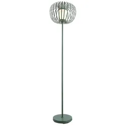 Globo Stehlampe Ferdinand Alu, Eisen, Stahl & Metall Grün