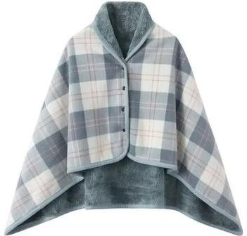 Uplift Essentials Thick Plaid Wearable Blanket With Buttons Soft Fleece Shawl Throw style 2