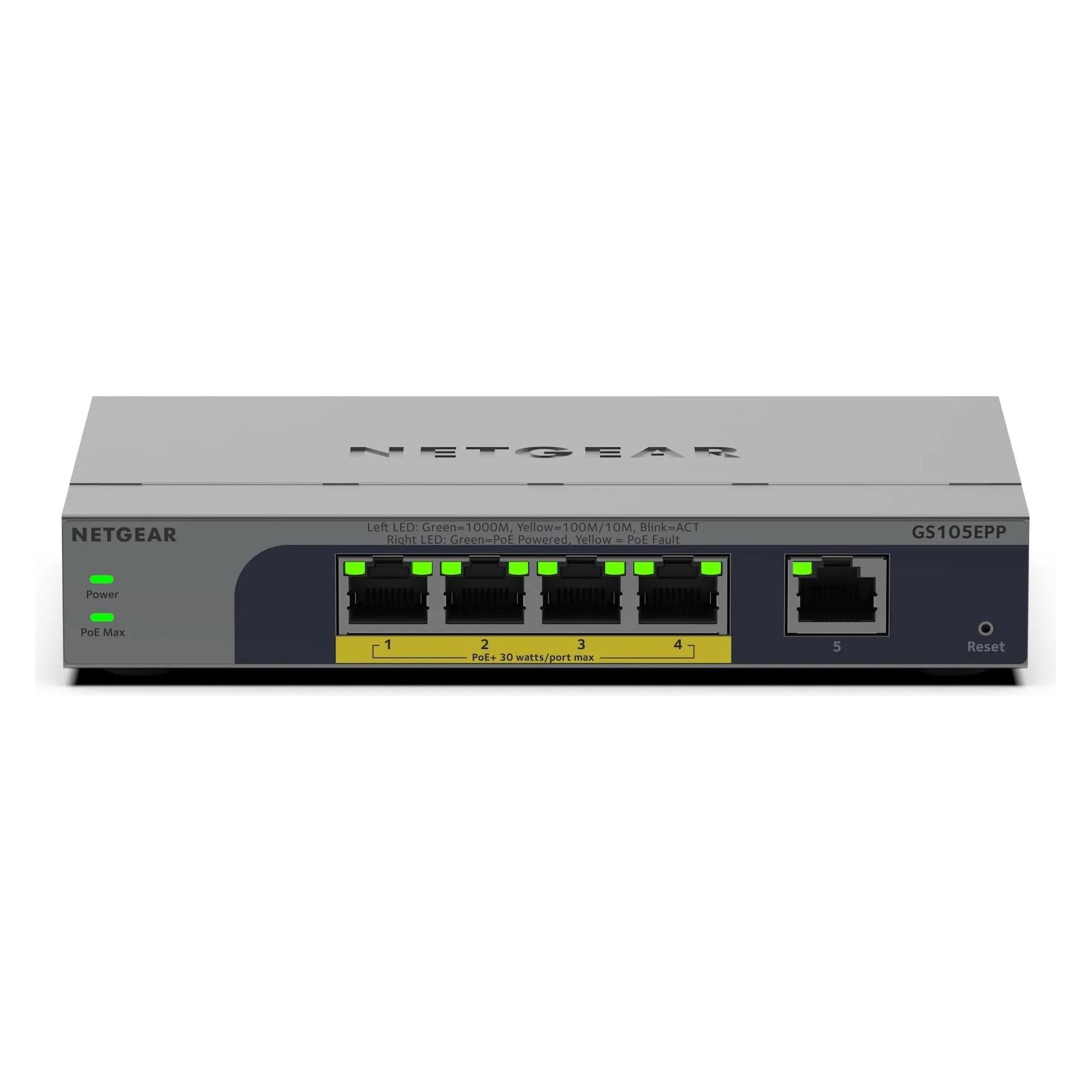 Netgear GS105EPP (5 Ports) (GS105EPP-100EUS)