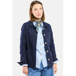 Armor Lux Übergangsjacke Damen Dunkelblau Overshirt Fischerjacke Canvas Heritage