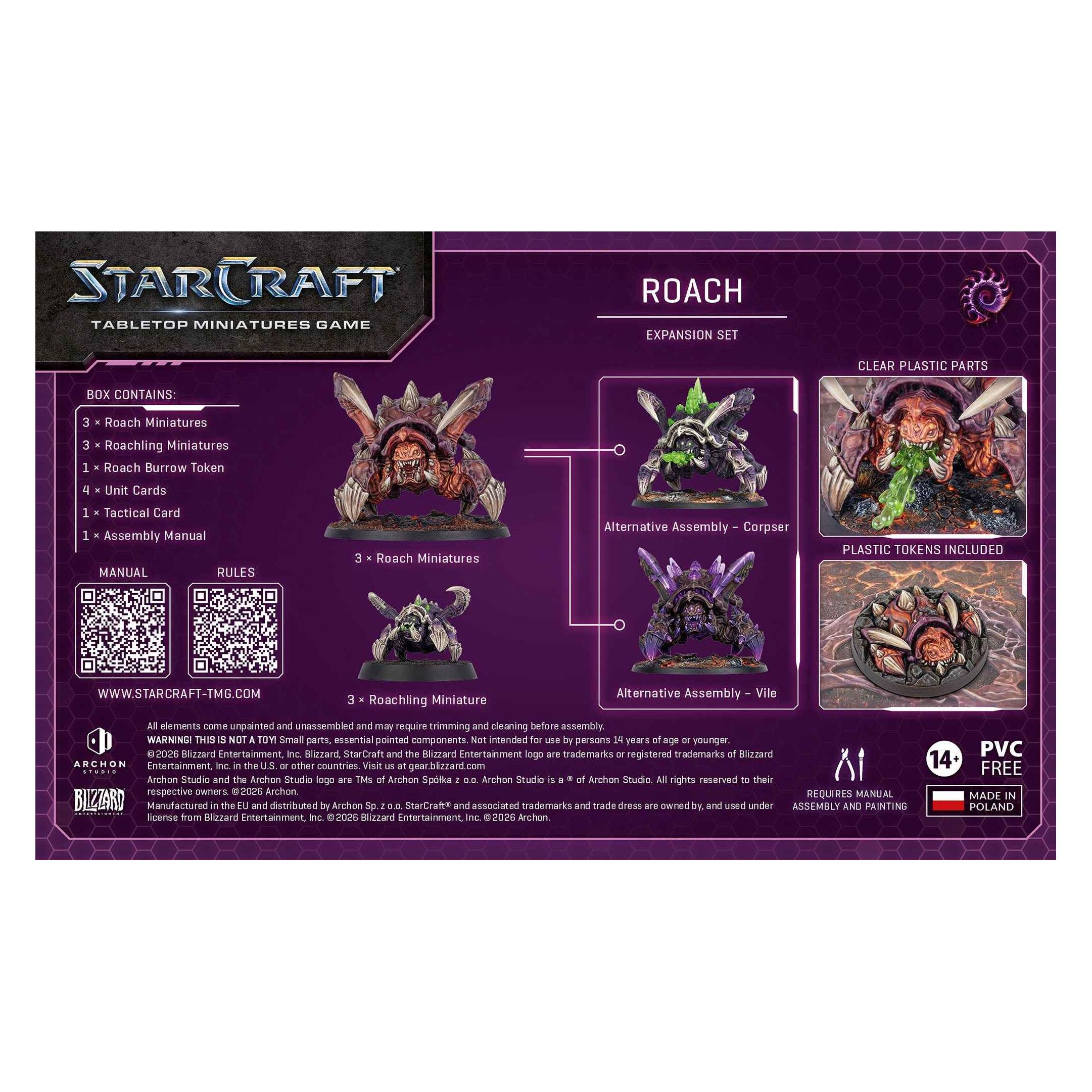 Archon Studio StarCraft Roach - Zerg - Expansion Set (Kunststoff) (SCMG0009)
