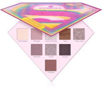 Essence Superman paleta de sombra para os olhos tom 01 Find your power 7 g. Superman