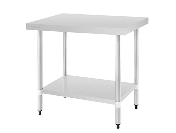 Vogue Table de préparation en acier inoxydable 600 mm