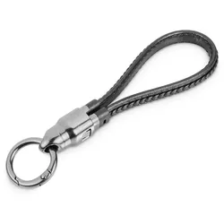 BerryBase USB-C Schnellladekabel Schlüsselanhänger, Zinklegierung, 240W PD3.1, 20cm, schwarz