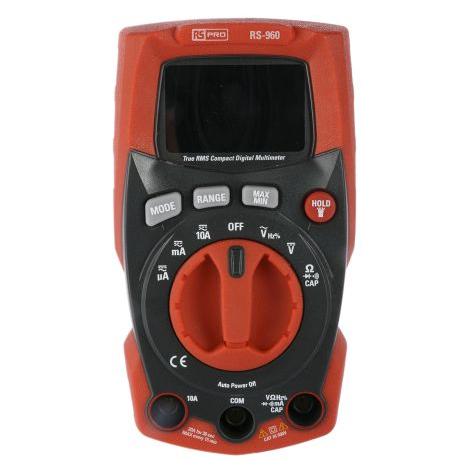 RS PRO True RMS Compact Digital Multimeter (CAT III 600V, Hand-Multimeter) (1469085)