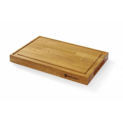 HENDI Servierbrett aus Eichenholz, 420x280x(H)40mm