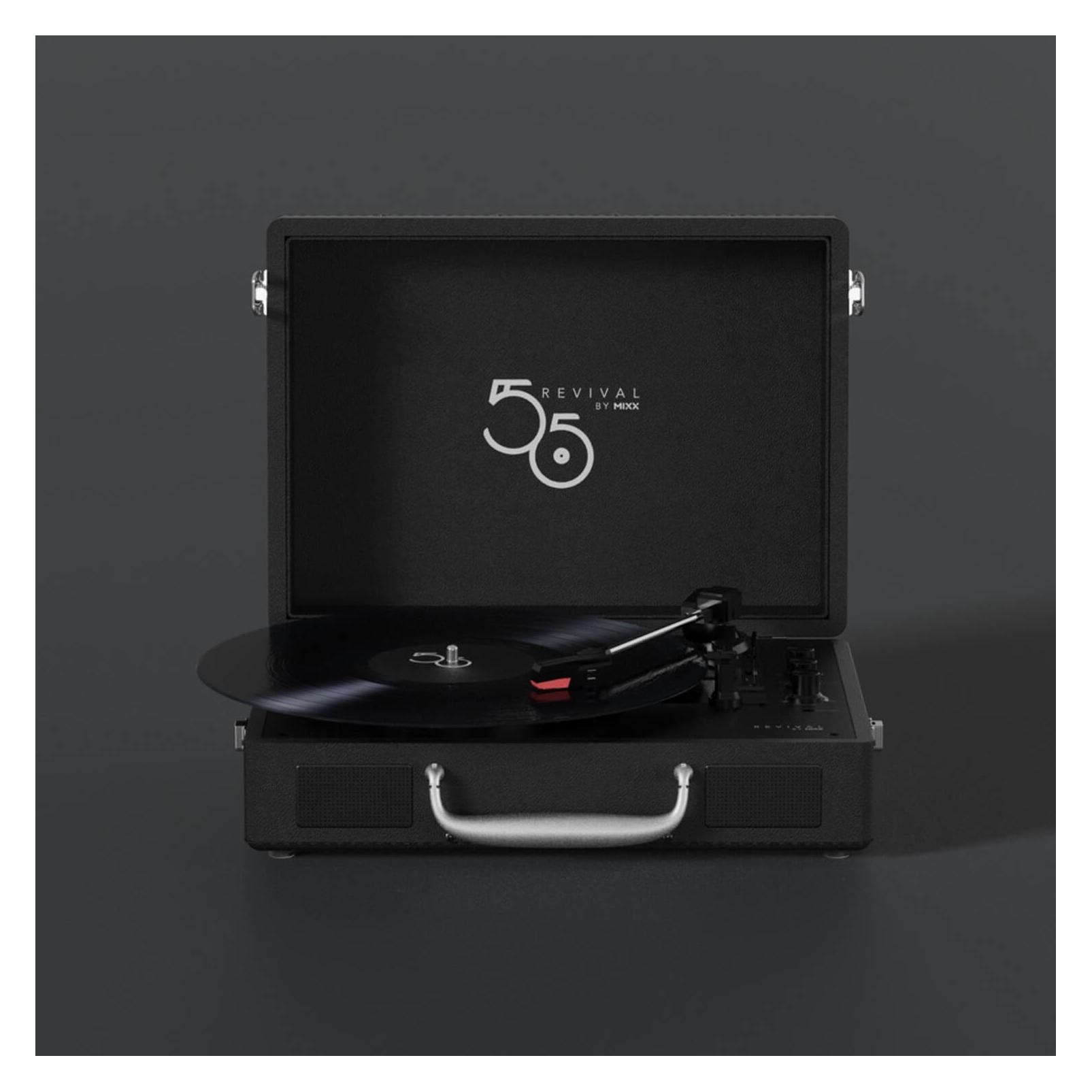 Mixx Revival 55 Stereo Vinyl Record Deck schwarz (Manuell) (MRRP-55-BK-460)