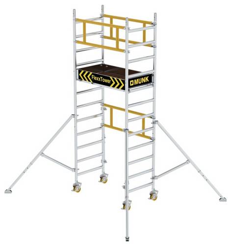 MUNK Günzburger Steigtechnik 125122 Aluminium beschichtet, Aluminium Rollgerüst