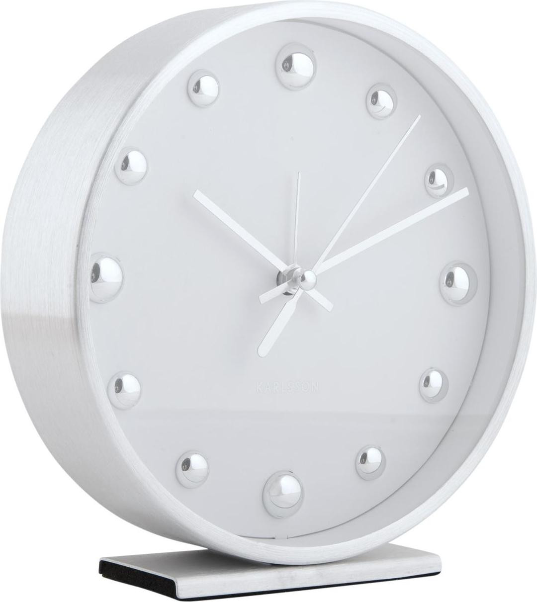 Karlsson Analoge Wekker Shiny Dots Wit Rond 12-uurs Display