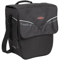 Norco Ohio City Shopper mit KLICKfix Vario Top Haken schwarz Seitentasche