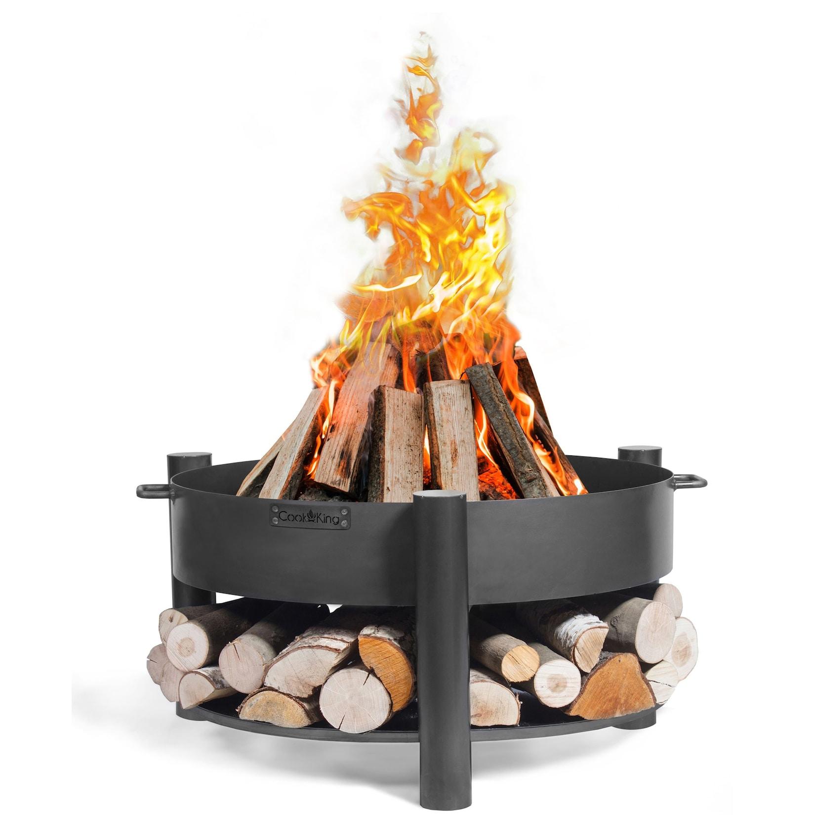CookKing Feuerschale Montana 60 Inkl. Holzlager