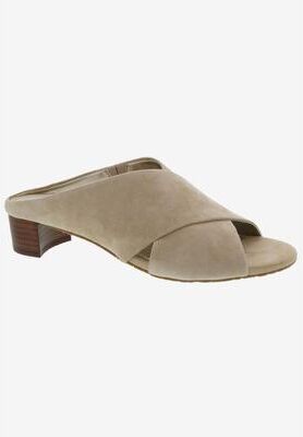 Women's Va Va Voom Mule by Ros Hommerson in Nude Suede (Size 7 1/2 M)