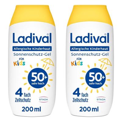 2x Ladival allergische Kinderhaut Gel LSF 50+ 2x200 ml
