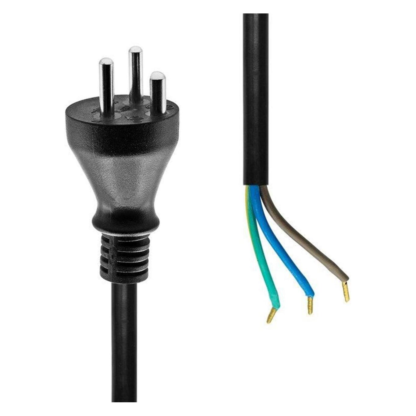 ProXtend Power Cord Denmark to Open End 5M Black (5 m) (825188)