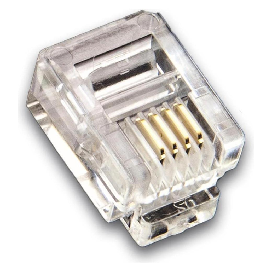 Wirewin RJ-11/RJ-12 Modularstecker 100er Pack (MOD 6-4 SF-100)