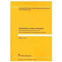 Nachrichten: hörbar informativ, Fachbücher von Heiner Apel