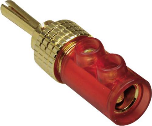 BKL Electronic 0106006 Bananenstecker Stecker, gerade Stift-Ø: 4mm Rot 1St.