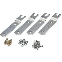 Fibox Hängeschrank-Wandhalter SOLID P, Stahl A2, 4er-Set (Gehäuse), Elektronikzubehör + Gehäuse