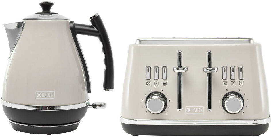 HADEN Cotswold Putty 1.7l Kettle And 4 Slice Toaster Set Putty 1.7L