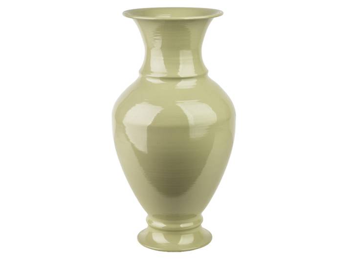 Mondex Vase Roger 17/21,5/41 cm Salbeigrün Metall, Grün, 41 cm, Dekoration, Vasen, Keramikvasen