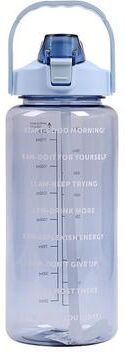 Perfect Picks Market Liter Water Bottle With Straw And Time Marker For Fitness Hydration blue 2000ml