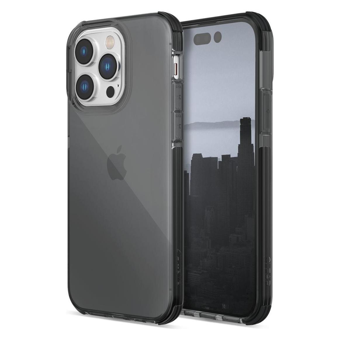 X-Doria Raptic Clear Case iPhone 14 Pro Armor Grey Cover (Apple iPhone 14 Pro) (Raptic Clear for iPhone 14 Pro smoke)