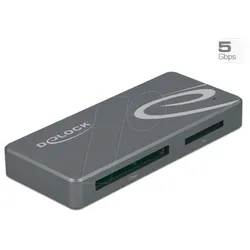 DELOCK 91754 - Card Reader USB Type-CTM + USB Hub mit Typ-A und USB Type-CTM