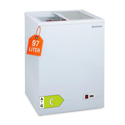 GastroHero Tiefkühltruhe ECO 100 mit Glasschiebedeckel – kompakt, energieeffizient & robust