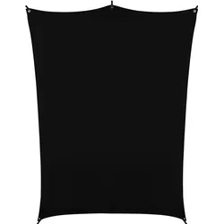 Rollei X-Drop Hintergrund 2,1m Black (150 cm, 210 cm), Hintergrundsystem, Schwarz
