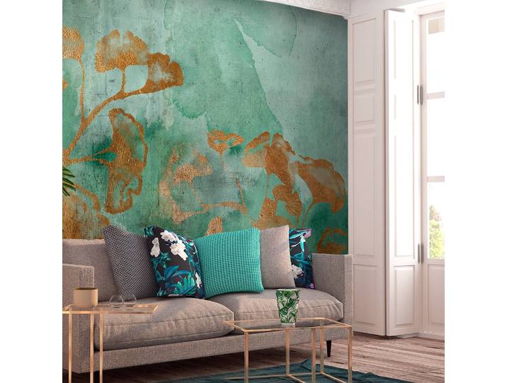 Papier peint Copper Ginkgo 200 x 140cm 200 x 140 cm