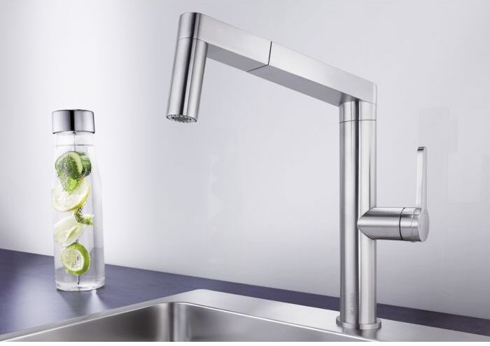 Blanco PANERA-S Küchenarmatur 521547 ausziehbar, Edelstahl gebürstet