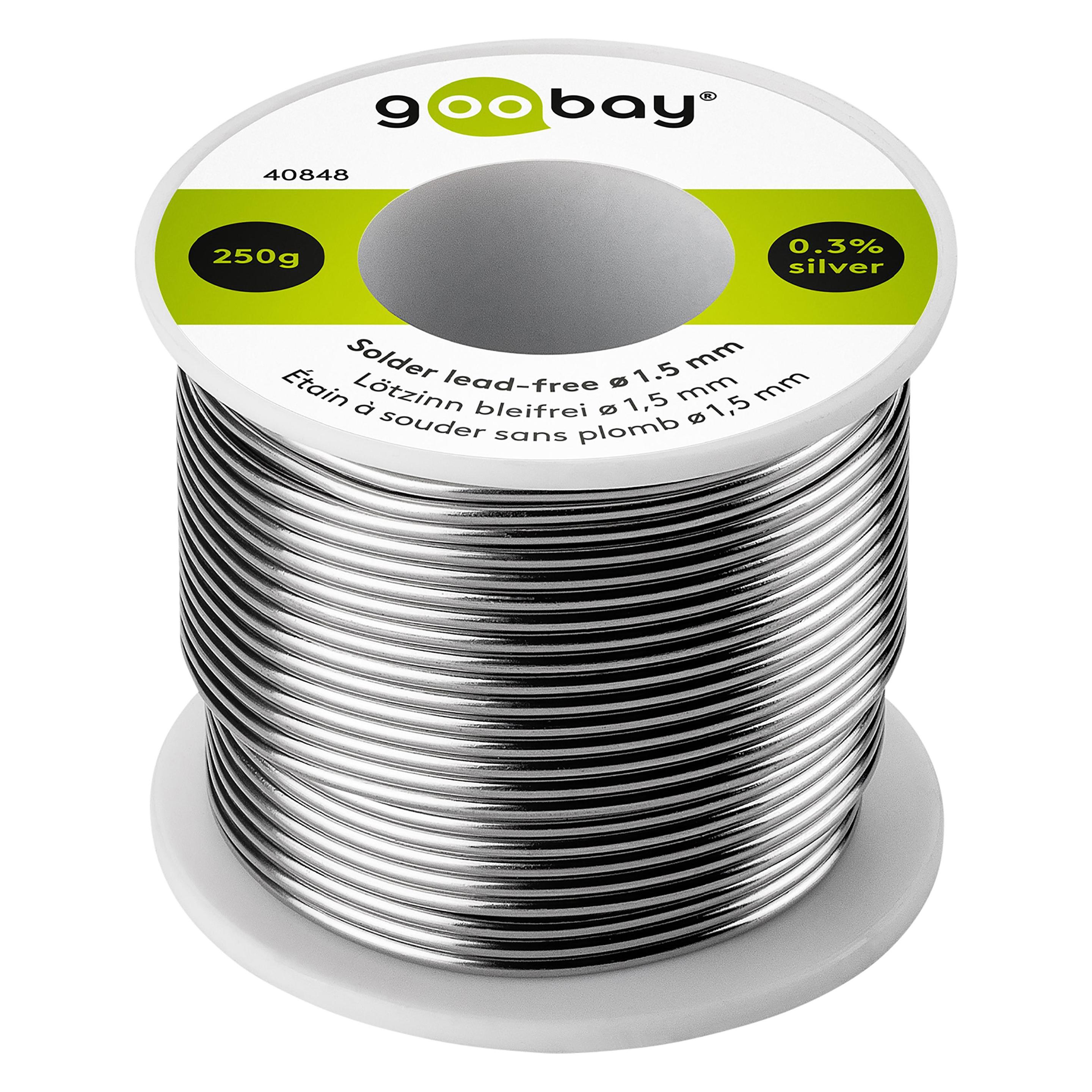 Goobay Bleifrei löten ø 1,5 mm, 250 g 40848 (Lötzinn) (40848)