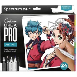 Creativ Company Hobby-Set Illustration Manga- und Comic-Helden-Malset